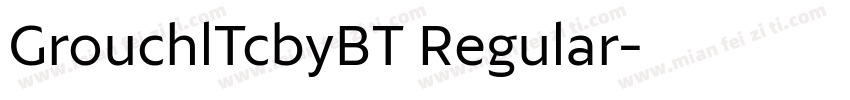 GrouchlTcbyBT Regular字体转换
